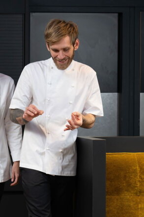 Kuchársky pánsky rondon GRAND CHEF _ krátky rukáv 